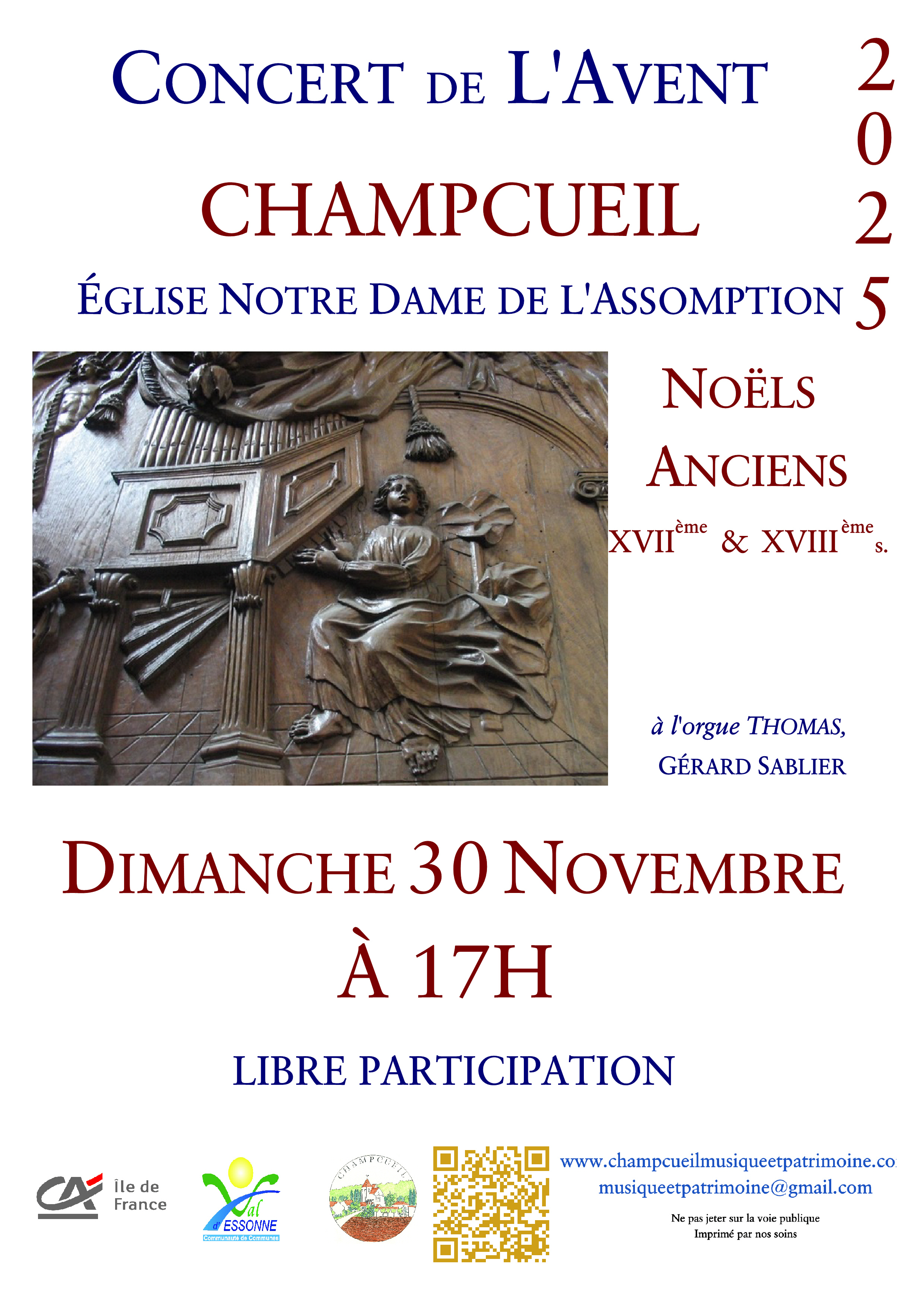 Concert d'orgue de l'Avent 2025