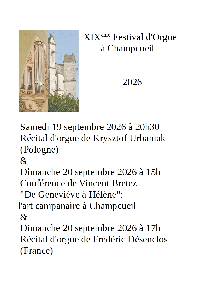 XIXème Festival d'Orgue à Champcueil